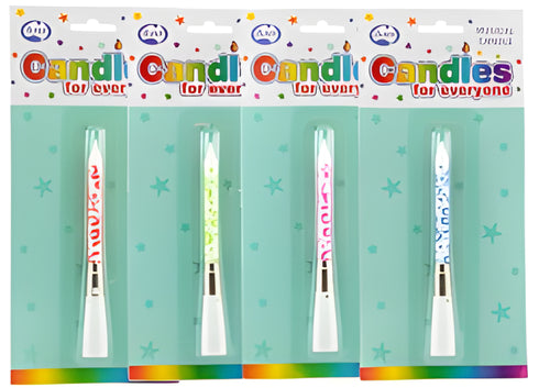 Musical Happy Birthday Candles (available in 4 colours)